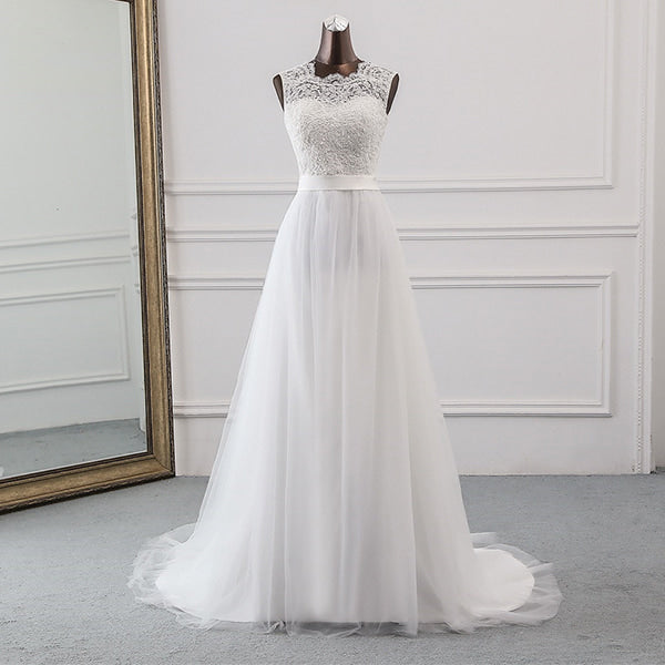 White Floral Dress for Wedding