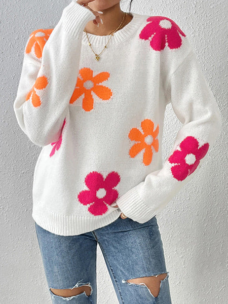 Alternative view of White Floral Sweater
