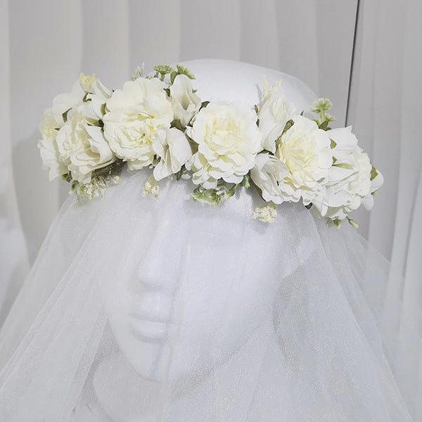 White Flower Crown - Image 3