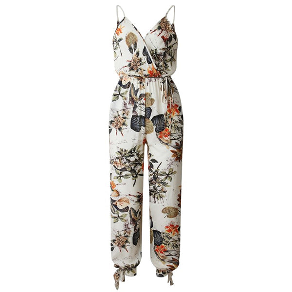 White Jumpsuit Floral - Image 4