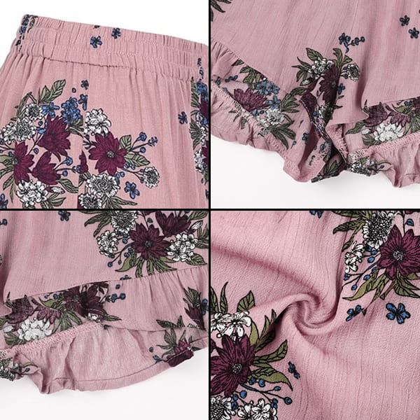 Women's Floral Beach Shorts - Image 4