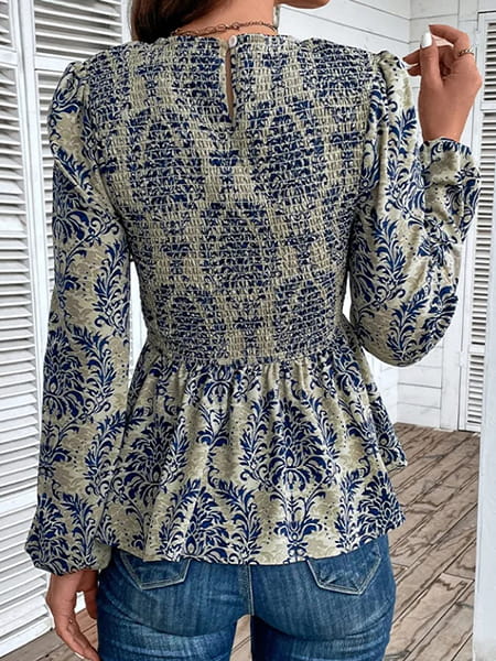 Women's Large Floral Blouse - Image 3