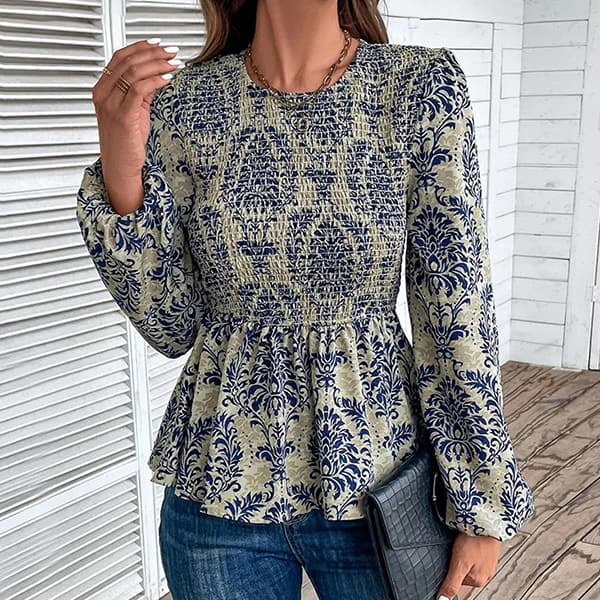 Women's Large Floral Blouse
