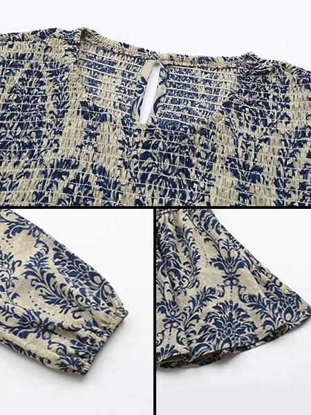 Women's Large Floral Blouse - Image 4