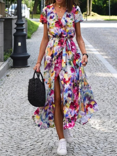 Alternative view of Wrap Dress Long Floral